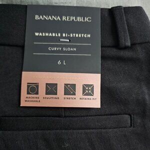 Banana Republic Curvy Sloan Mid-Rise Black Size 6 (Long)